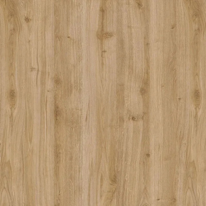 Parete attrezzata sospesa 276x260h cm con pannello cannettato marrone beige rovere chiaro Sunset Decor 1045