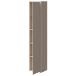 Parete attrezzata sospesa 216x200h cm moderna beige cashmere Bellagio 3
