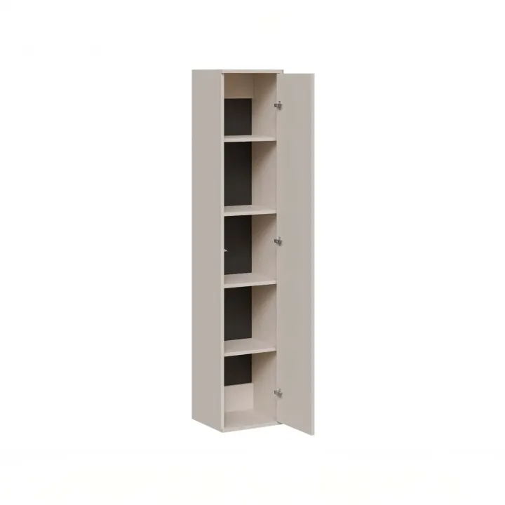 Parete attrezzata sospesa 216x200h cm moderna beige cashmere Bellagio 3