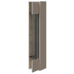 Parete attrezzata sospesa 302x200h cm moderna beige cashmere Bellagio 4