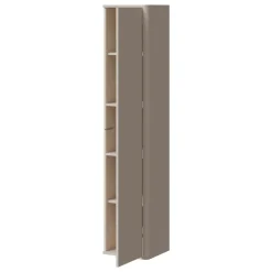 Parete attrezzata sospesa 302x200h cm moderna beige cashmere Bellagio 4