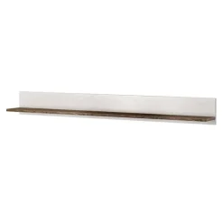 Parete attrezzata 325x206h cm bianco frassinato rovere Paloma 2