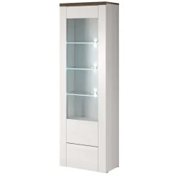 Parete attrezzata 325x206h cm bianco frassinato rovere Paloma 2