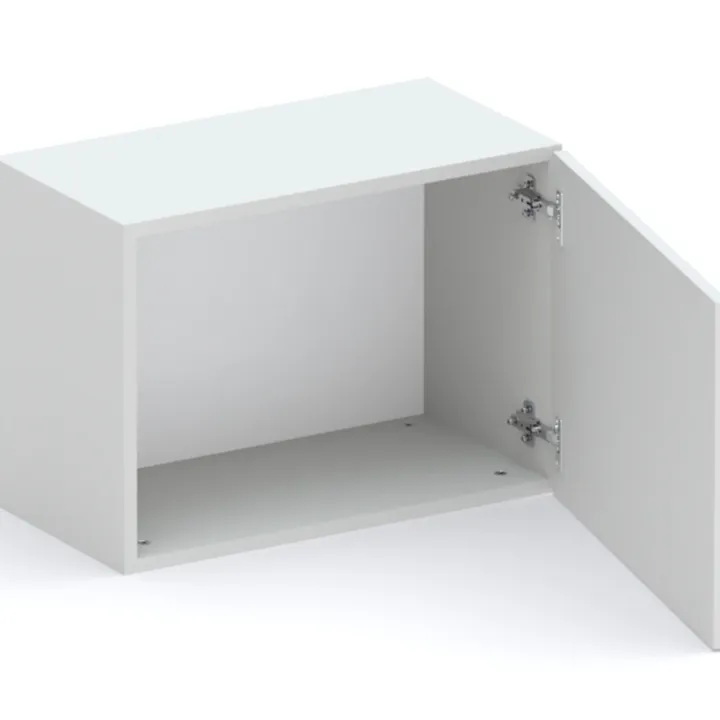 Parete attrezzata 280x202h cm bianco lucido grigio chiaro antracite Sunset 1037