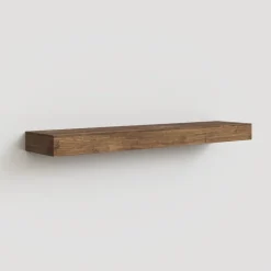 Parete attrezzata 345x209h cm cannettata marrone bronzo rovere scuro Sunset Decor 1028