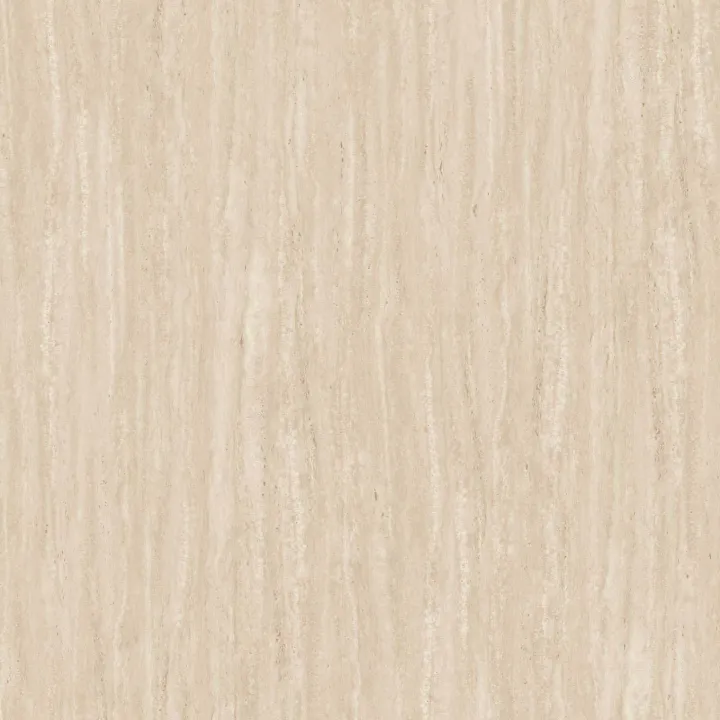 Parete attrezzata 261x186h cm con pannello cannettato effetto travertino beige rovere scuro Sunset Decor 1049