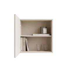 Parete attrezzata 285x195h cm marrone beige rovere chiaro Sunset 1030