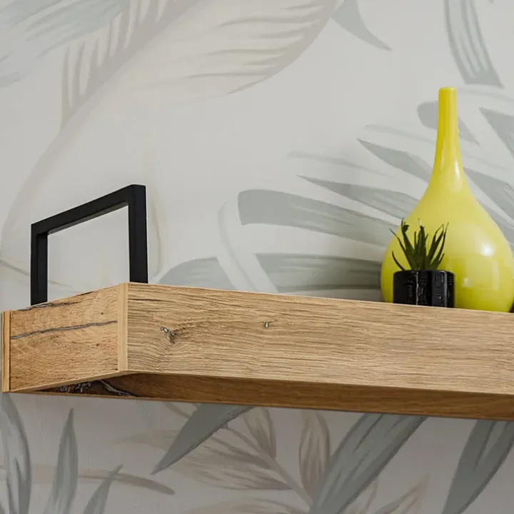 Parete attrezzata 240x170h cm moderna soggiorno rovere antico Dalì