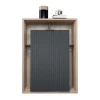 Parete attrezzata 310x201h cm moderna cannettato rovere nero Savona