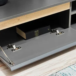 Parete attrezzata 175x148h cm rovere antracite Siviglia Gihome®