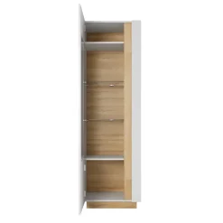 Parete attrezzata 270x194h cm soggiorno bianco opaco e lucido Noa Gihome®