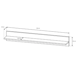 Parete attrezzata 270x194h cm soggiorno bianco opaco e lucido Noa Gihome®