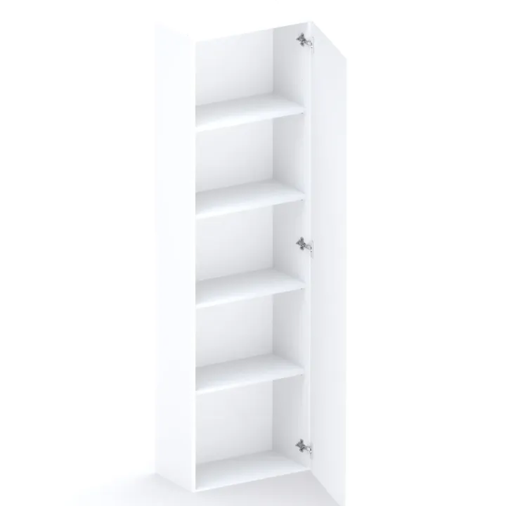 Parete attrezzata 246x186h cm soggiorno rovere chiaro bianco Sunset 1000