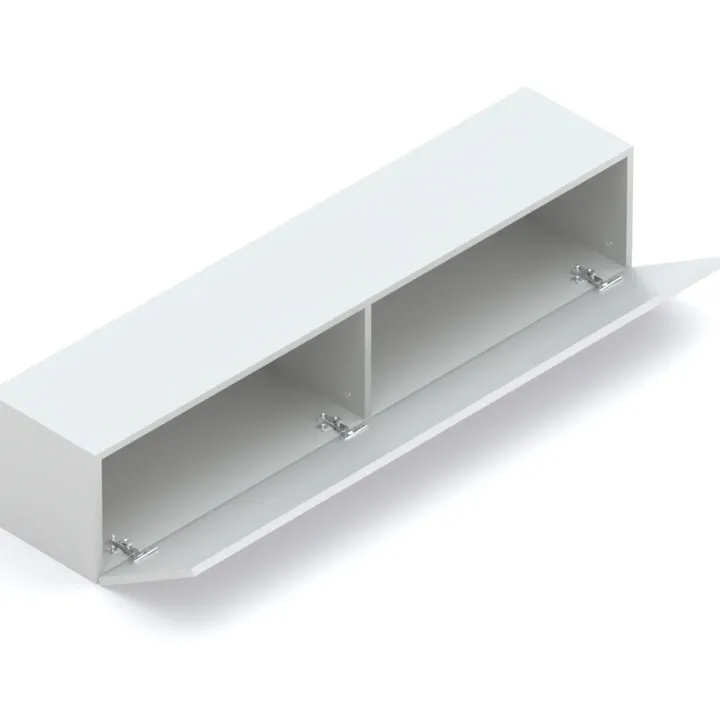 Parete attrezzata 246x186h cm soggiorno rovere chiaro grigio chiaro Sunset 1000