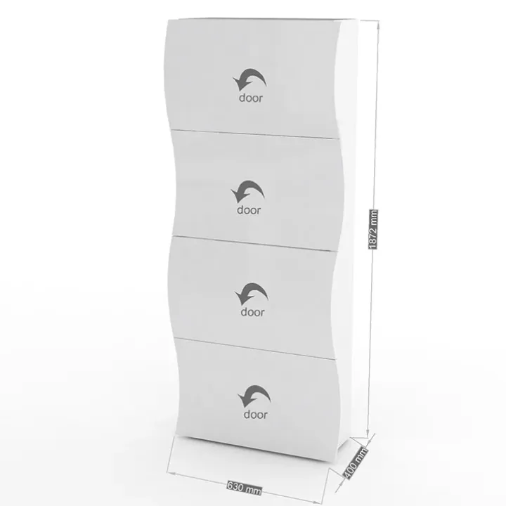 Scarpiera 71x162h cm 4 ante moderna bianco lucido Sea Gihome®