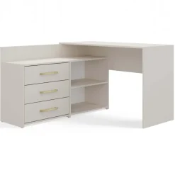 Scrivania angolare ufficio 120x120cm beige cashmere Genius