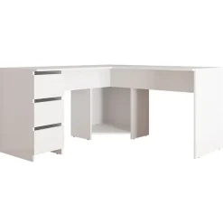 Scrivania angolare 142x142cm bianco Chantal