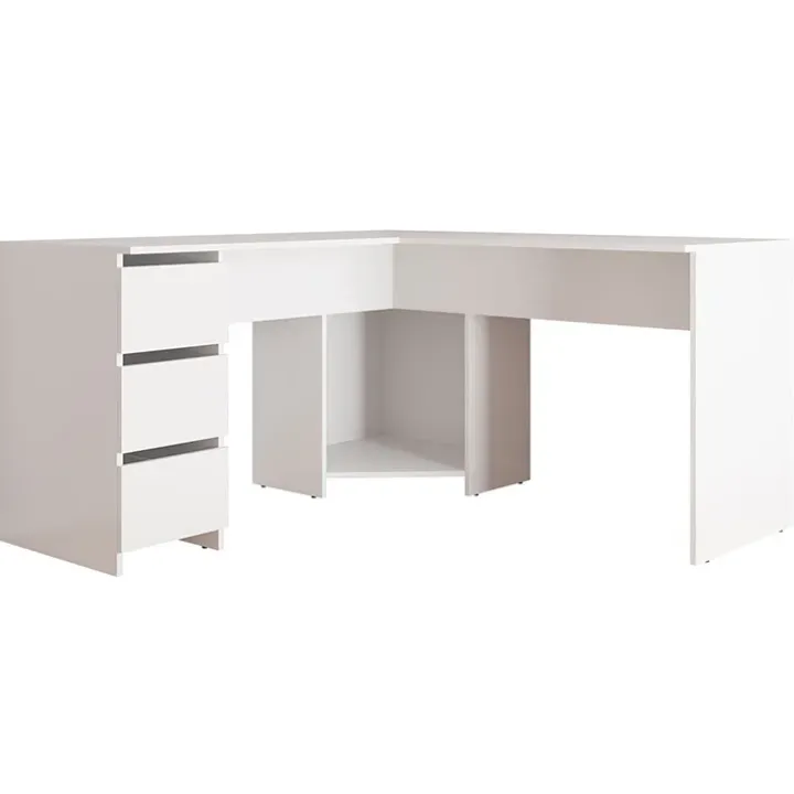 Scrivania angolare 142x142cm bianco Chantal