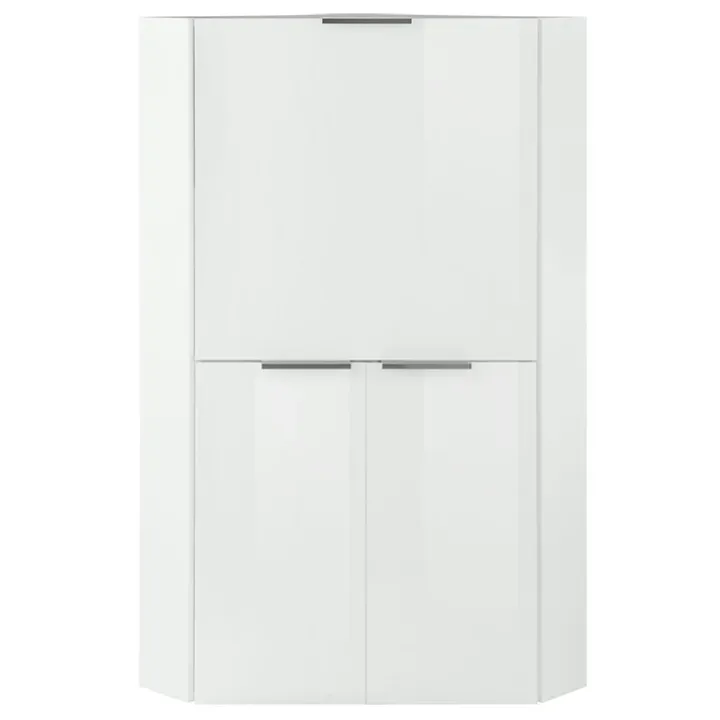 Scrivania a scomparsa 70x67cm angolare bianco lucido Pinko