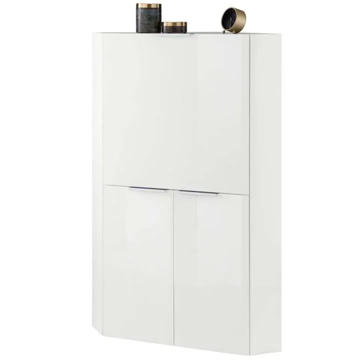 Scrivania a scomparsa 70x67cm angolare bianco lucido Pinko