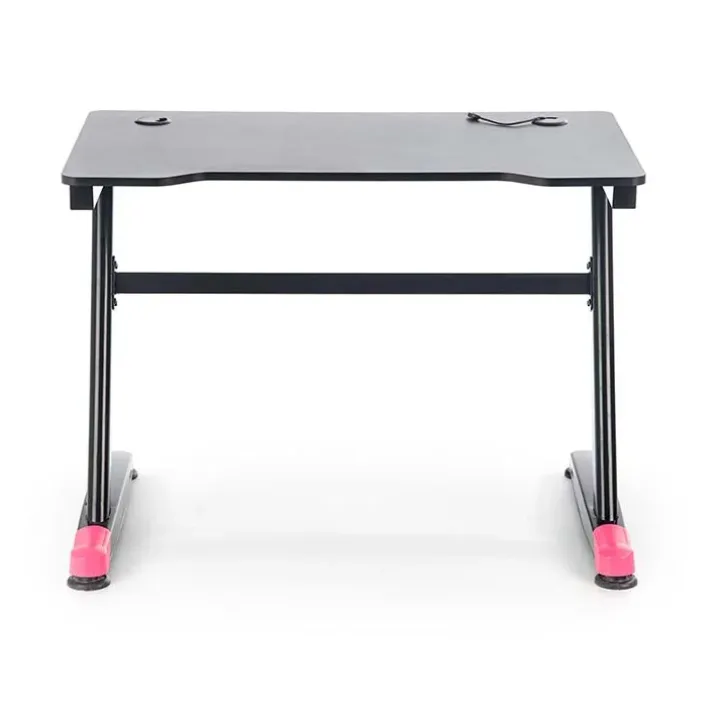 Scrivania gaming salvaspazio 100x60cm nero fucsia Agamennone