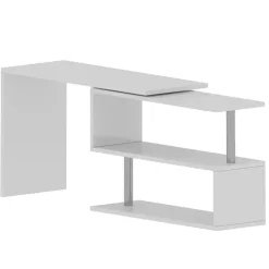 Scrivania girevole 177x50cm bianco lucido Havana