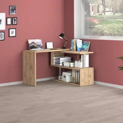 Scrivania girevole 177x50cm rovere chiaro Havana