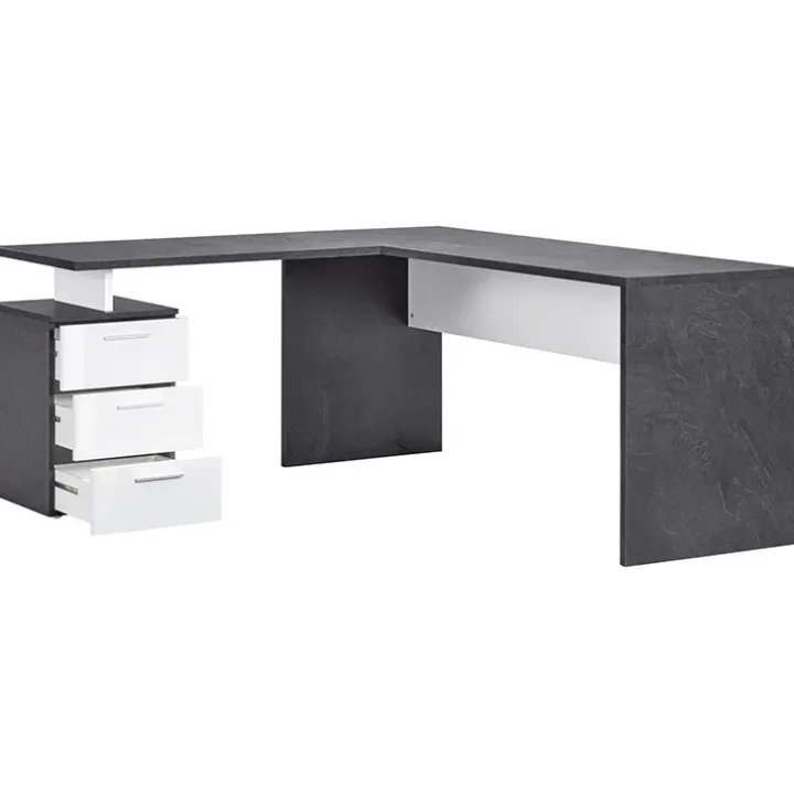 Scrivania ufficio angolare 180x160cm antracite OfficeScape