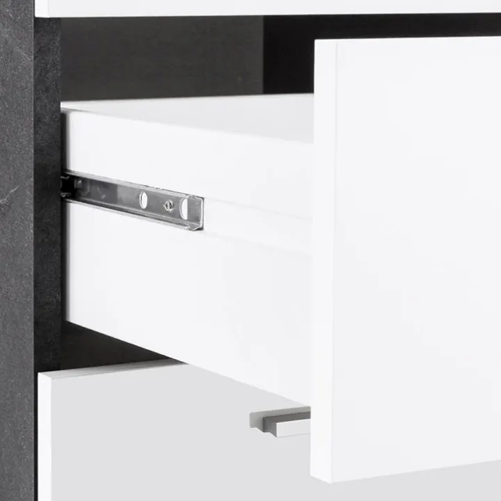 Scrivania ufficio angolare 180x160cm antracite OfficeScape