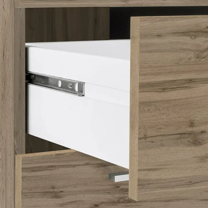 Scrivania ufficio angolare 180x160cm rovere OfficeScape