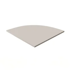 Scrivania ufficio angolare 228x198cm con cassettiera beige cashmere noce Woody