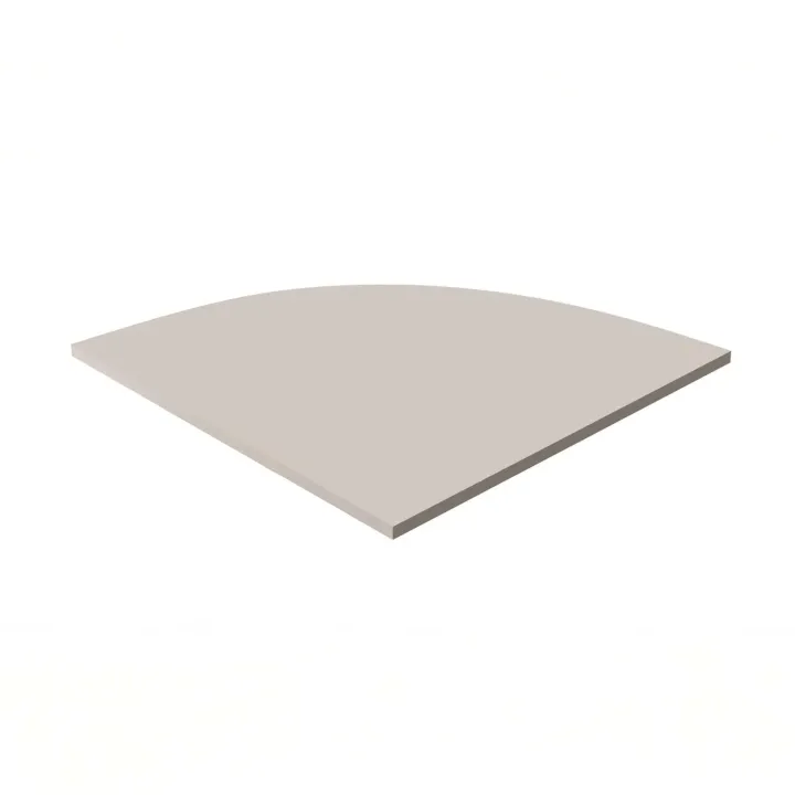 Scrivania ufficio angolare 228x198cm con cassettiera beige cashmere noce Woody