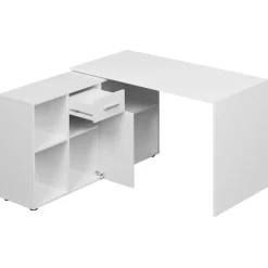 Scrivania ufficio 120x122cm angolare multiposizione bianco Riunion