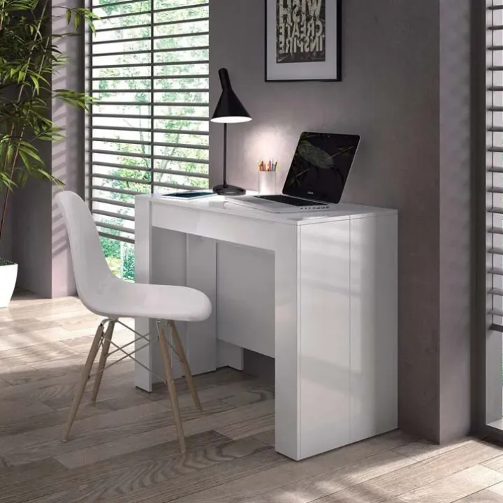 Scrivania ufficio 51/237x90cm bianco lucido Favolosa