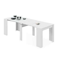 Scrivania ufficio 51/237x90cm bianco lucido Favolosa