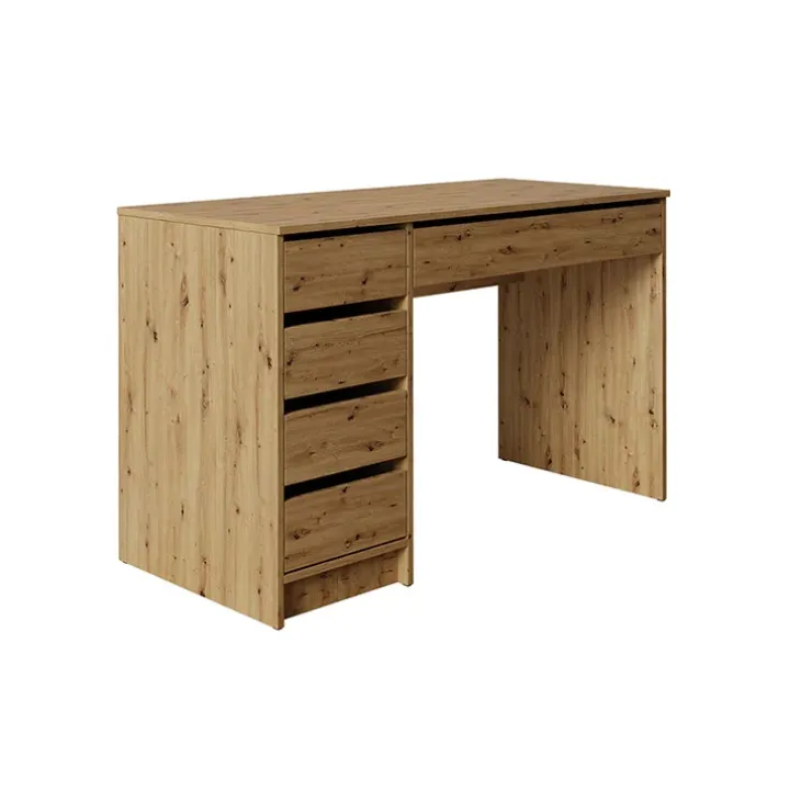 Scrivania ufficio 120x55cm 5 cassetti rovere Blackpool