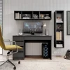 Scrivania ufficio 120x55cm con cassetti grigia Lorella