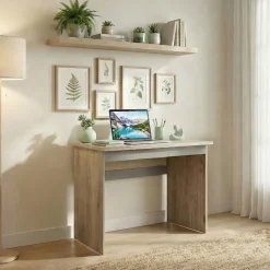 Scrivania ufficio 100x60cm moderna rovere antracite lucido Time R