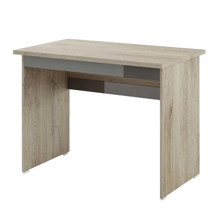 Scrivania ufficio 100x60cm moderna rovere antracite lucido Time R