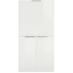 Scrivania 70x35cm a scomparsa salvaspazio bianco lucido Pinko