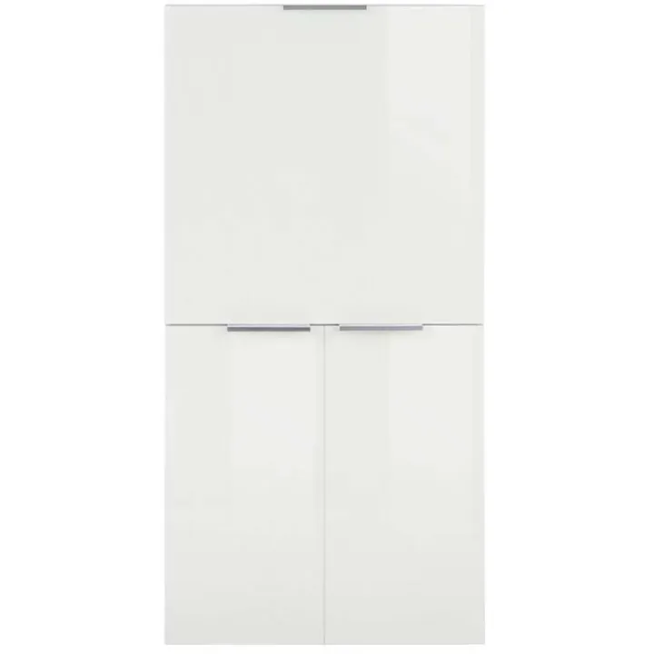 Scrivania 70x35cm a scomparsa salvaspazio bianco lucido Pinko