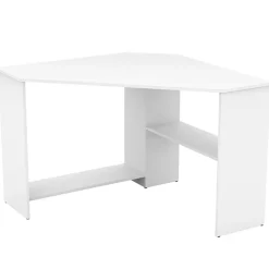 Scrivania 80x80cm ufficio angolare salvaspazio bianco Norman