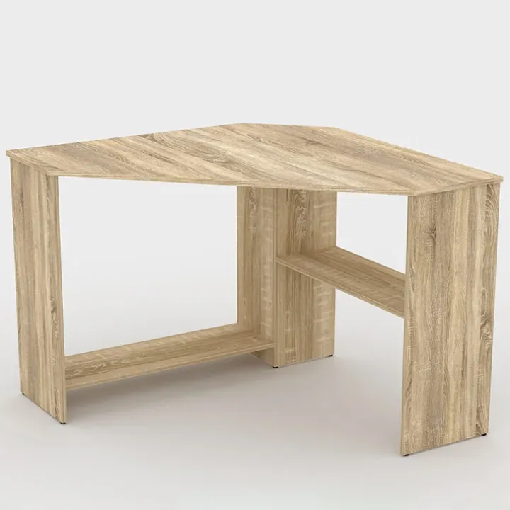 Scrivania 80x80cm ufficio angolare salvaspazio rovere Norman