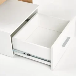 Scrivania 149x50cm ufficio moderna bianco rovere Jade Gihome®