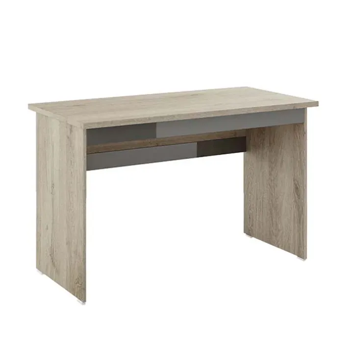 Scrivania 120x60cm ufficio moderna rovere antracite lucido Time N