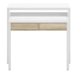 Scrivania 99x66cm ufficio moderna bianco opaco rovere Adam Gihome®