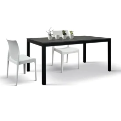 Tavolo allungabile 160/220cm acciaio ossido metallo Alanda