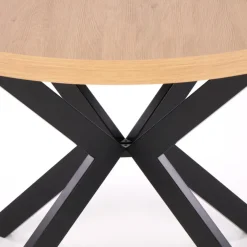 Tavolo allungabile 100/250cm da pranzo rovere dorato nero Agri