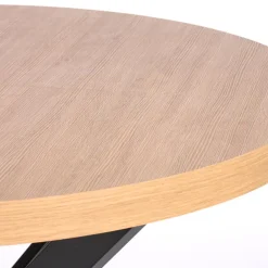 Tavolo allungabile 100/250cm da pranzo rovere dorato nero Agri