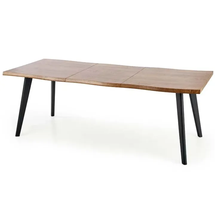 Tavolo allungabile 150/210cm industrial rovere naturale nero Locarno